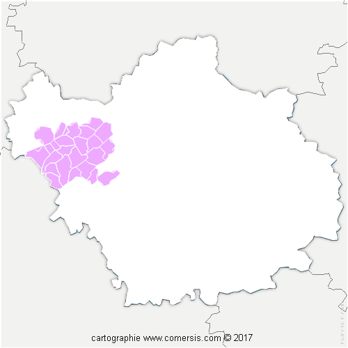 Communauté de Communes de l'Orvin et de l'Ardusson cartographie