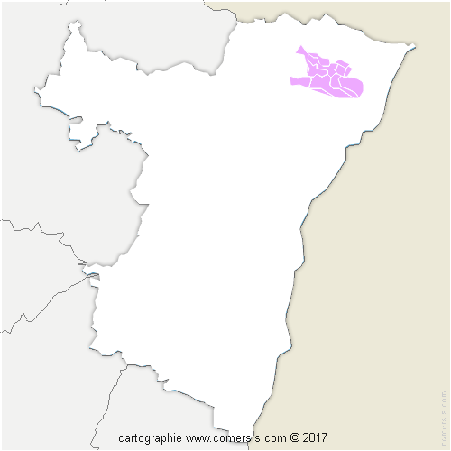 Communauté de Communes de l'Outre-Forêt cartographie
