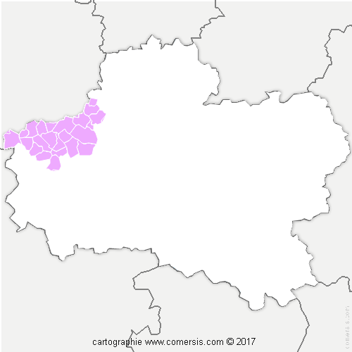 Communauté de Communes de la Beauce Loirétaine cartographie