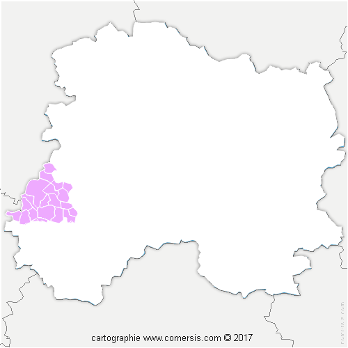 Communauté de Communes de la Brie Champenoise cartographie