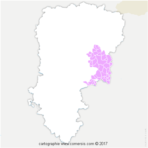 Communauté de Communes de la Champagne Picarde cartographie