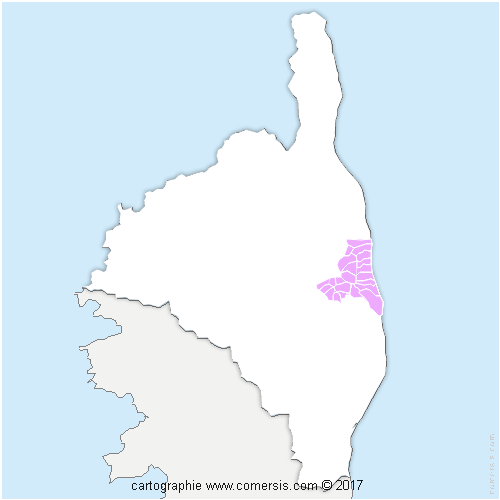 Communauté de Communes de la Costa Verde cartographie