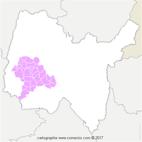 Communauté de Communes de la Dombes cartographie