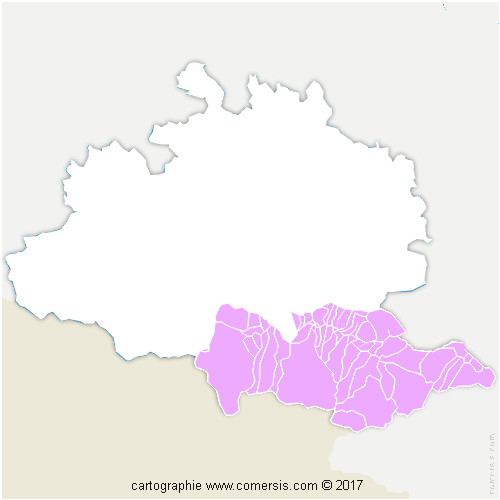 Communauté de Communes de la Haute Ariège cartographie