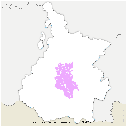 Communauté de Communes de la Haute-Bigorre cartographie
