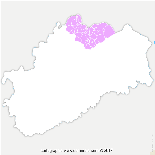 Communauté de Communes de la Haute Comté cartographie