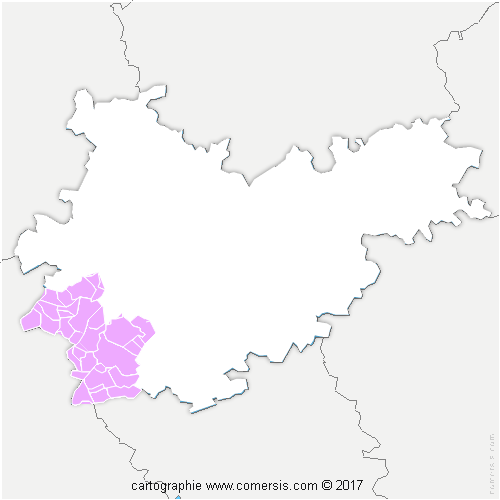 Communauté de Communes de la Lomagne Tarn-et-Garonnaise cartographie