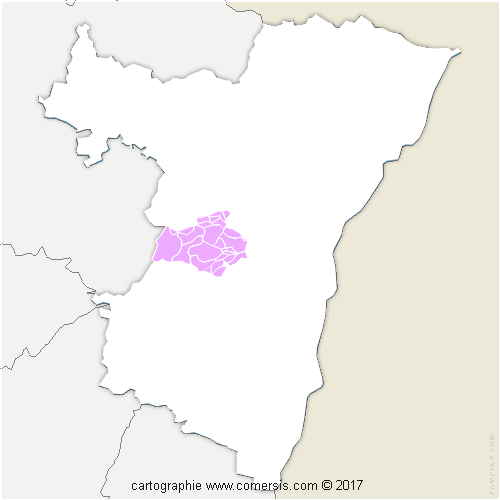 Communauté de Communes de la Mossig et du Vignoble cartographie
