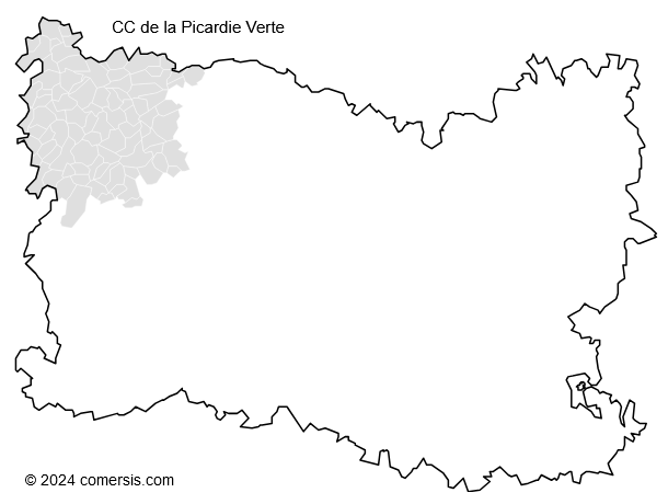 Communauté de Communes de la Picardie Verte cartographie