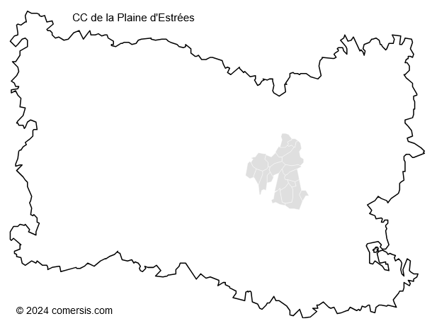 Communauté de Communes de la Plaine d'Estrées cartographie