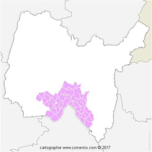 Communauté de Communes de la Plaine de l'Ain cartographie