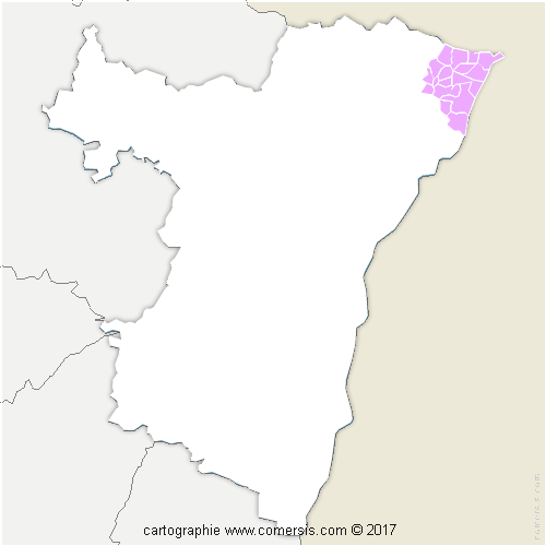 Communauté de Communes de la Plaine du Rhin cartographie