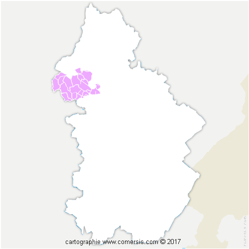 Communauté de Communes de la Plaine Jurassienne cartographie