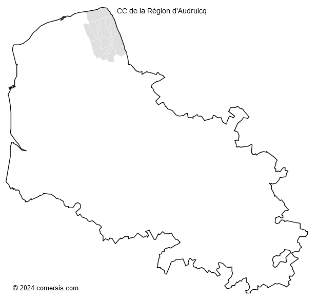 Communauté de Communes de la Région d'Audruicq cartographie