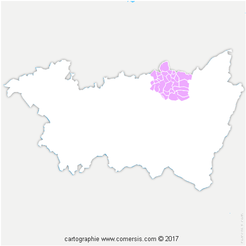 Communauté de Communes de la Région de Rambervillers cartographie