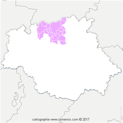 Communauté de Communes de la Tenarèze cartographie
