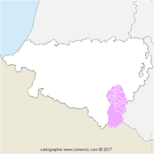 Communauté de Communes de la Vallée d'Ossau cartographie