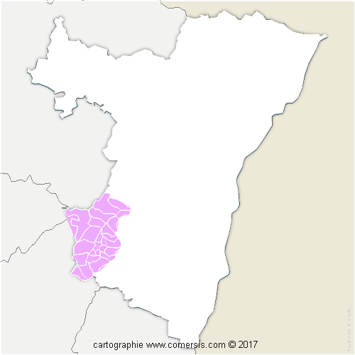 Communauté de Communes de la Vallée de la Bruche cartographie