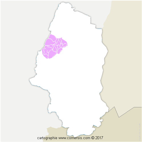 Communauté de Communes de la Vallée de Munster cartographie