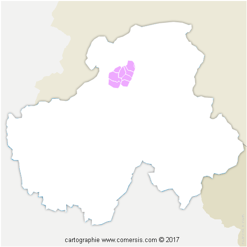 Communauté de Communes de la Vallée Verte cartographie