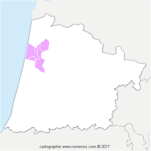 Communauté de Communes de Mimizan cartographie