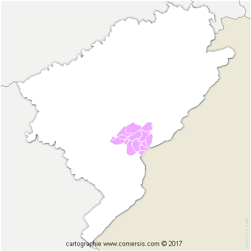 Communauté de Communes de Montbenoit cartographie