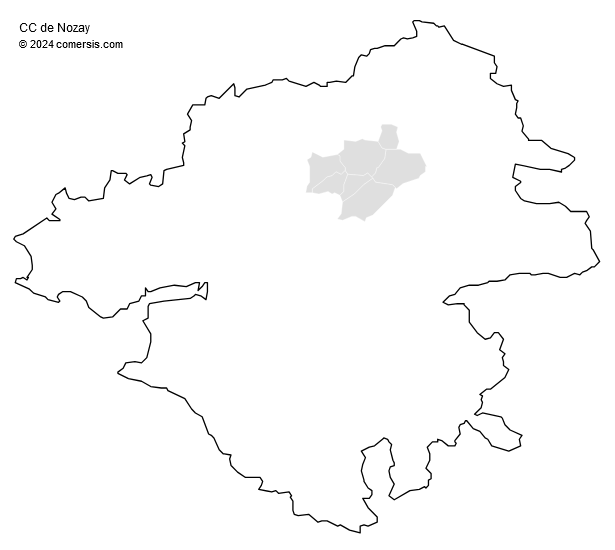 Communauté de Communes de Nozay cartographie