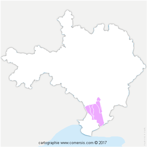 Communauté de Communes de Petite Camargue cartographie