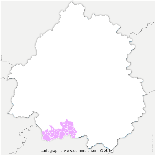 Communauté de Communes de Portes Sud Périgord cartographie