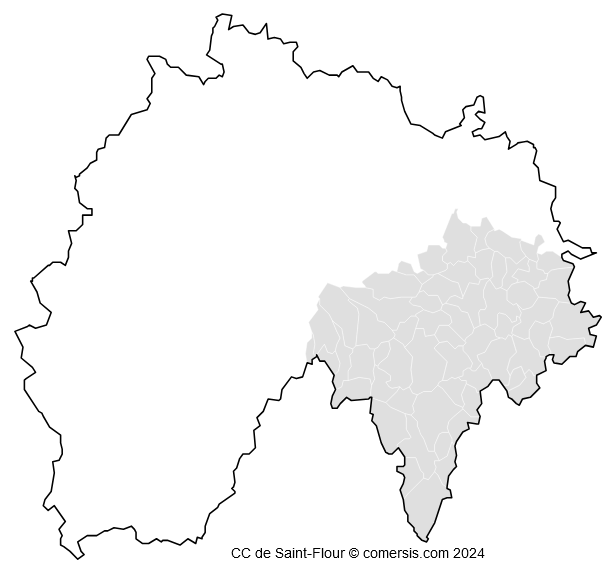 Communauté de Communes de Saint-Flour cartographie