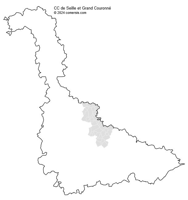 Communauté de Communes de Seille et Grand Couronné cartographie