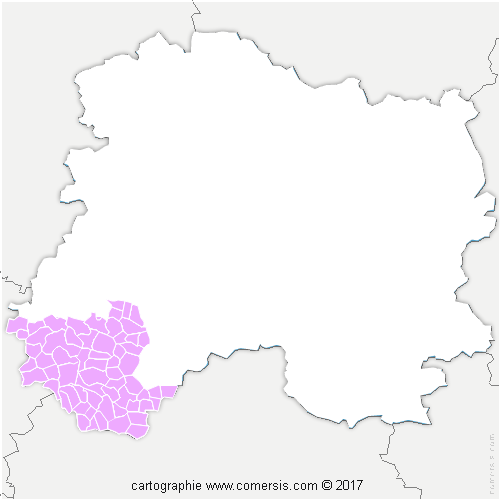 Communauté de Communes de Sézanne-Sud Ouest Marnais cartographie