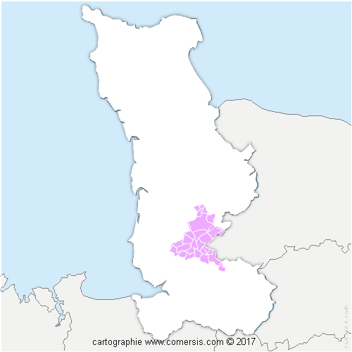 Communauté de Communes de Villedieu Intercom cartographie