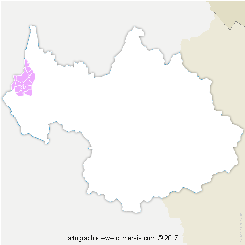 Communauté de Communes de Yenne cartographie