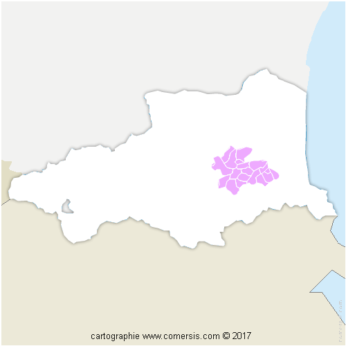 Communauté de Communes des Aspres cartographie