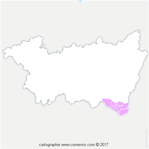 Communauté de Communes des Ballons des Hautes-Vosges cartographie