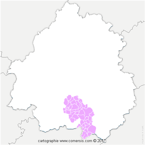 Communauté de Communes des Bastides Dordogne-Périgord cartographie
