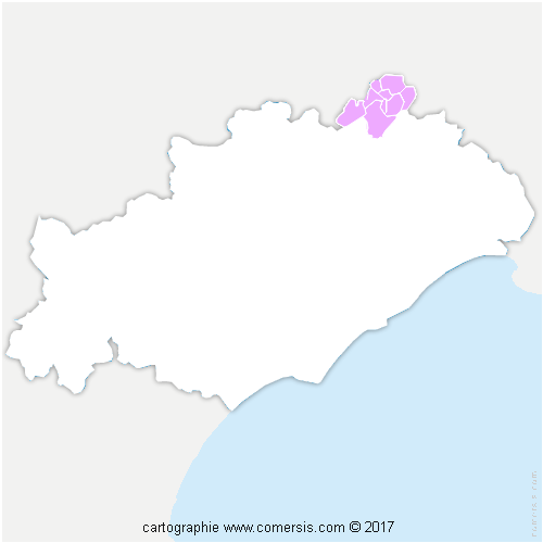 Communauté de Communes des Cévennes Gangeoises et Suménoises cartographie