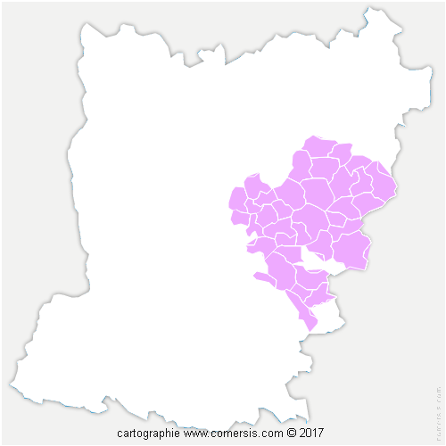 Communauté de Communes des Coëvrons cartographie