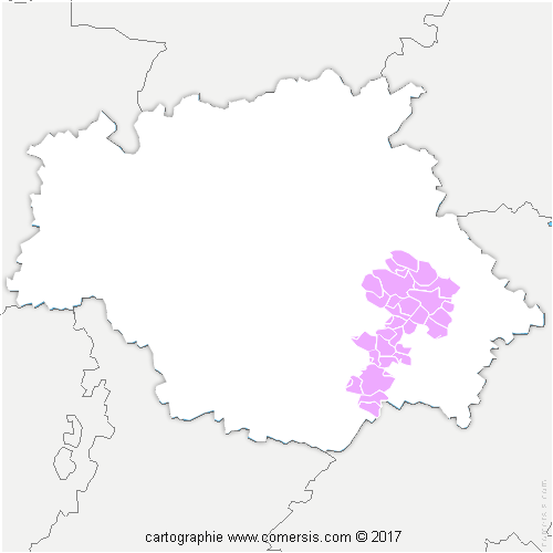 Communauté de Communes des Coteaux Arrats Gimone cartographie