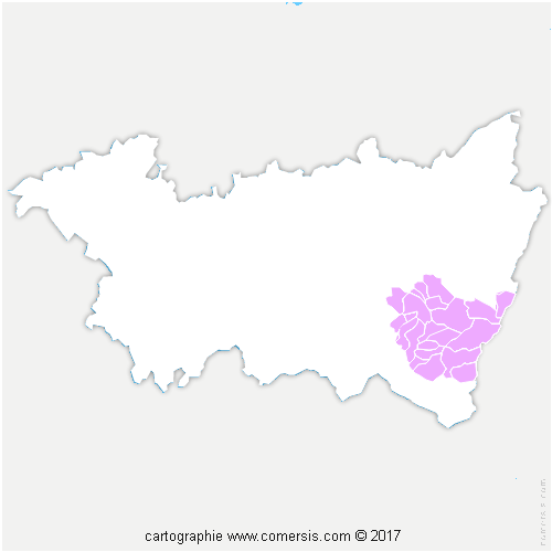 Communauté de Communes des Hautes Vosges cartographie