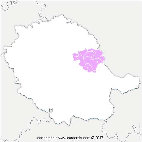Communauté de Communes des Monts d'Alban et du Villefranchois cartographie