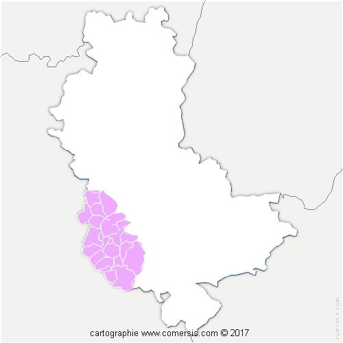 Communauté de Communes des Monts du Lyonnais cartographie