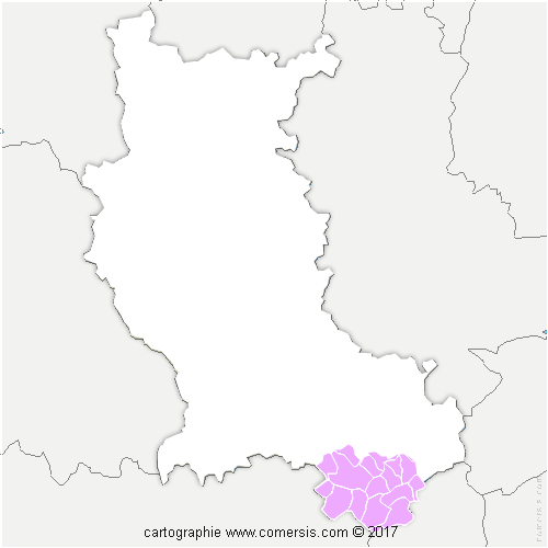 Communauté de Communes des Monts du Pilat cartographie