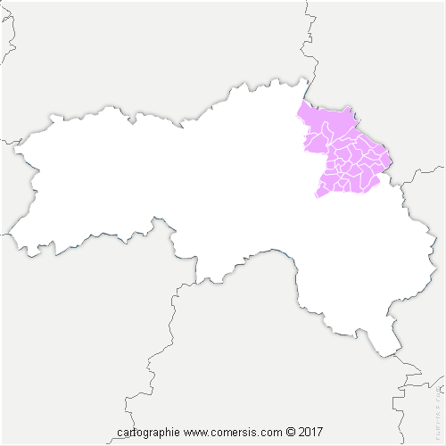 Communauté de Communes des Pays de L'Aigle cartographie