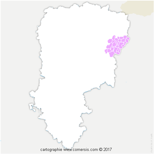 Communauté de Communes des Portes de la Thiérache cartographie