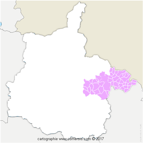 Communauté de Communes des Portes du Luxembourg cartographie