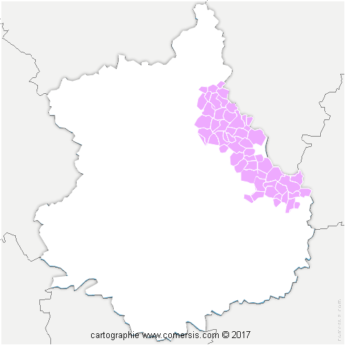 Communauté de Communes des Portes Euréliennes d'Ile de France cartographie