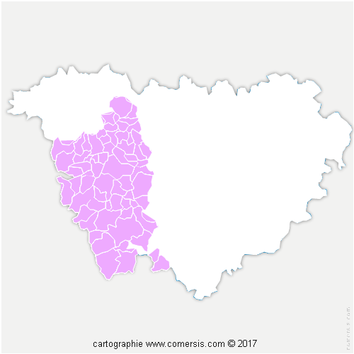 Communauté de Communes des Rives du Haut Allier cartographie