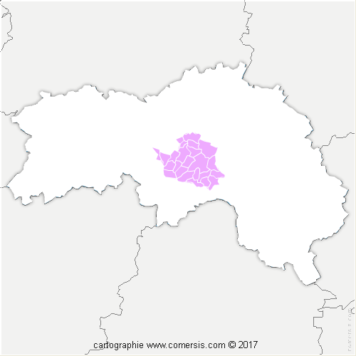 Communauté de Communes des Sources de l'Orne cartographie